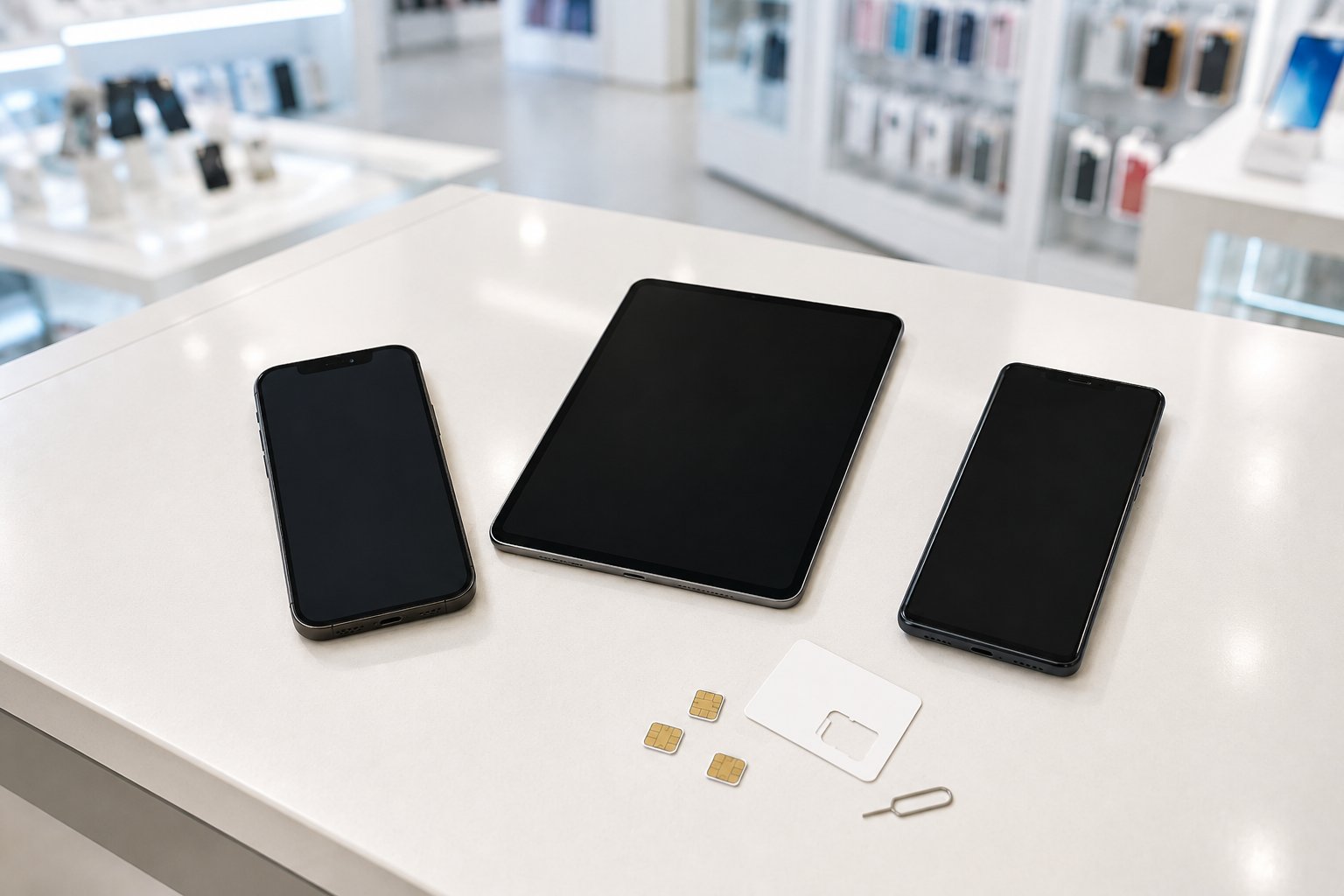 SIM/eSIM対応の端末で開通するプリペイド回線(イメージ)