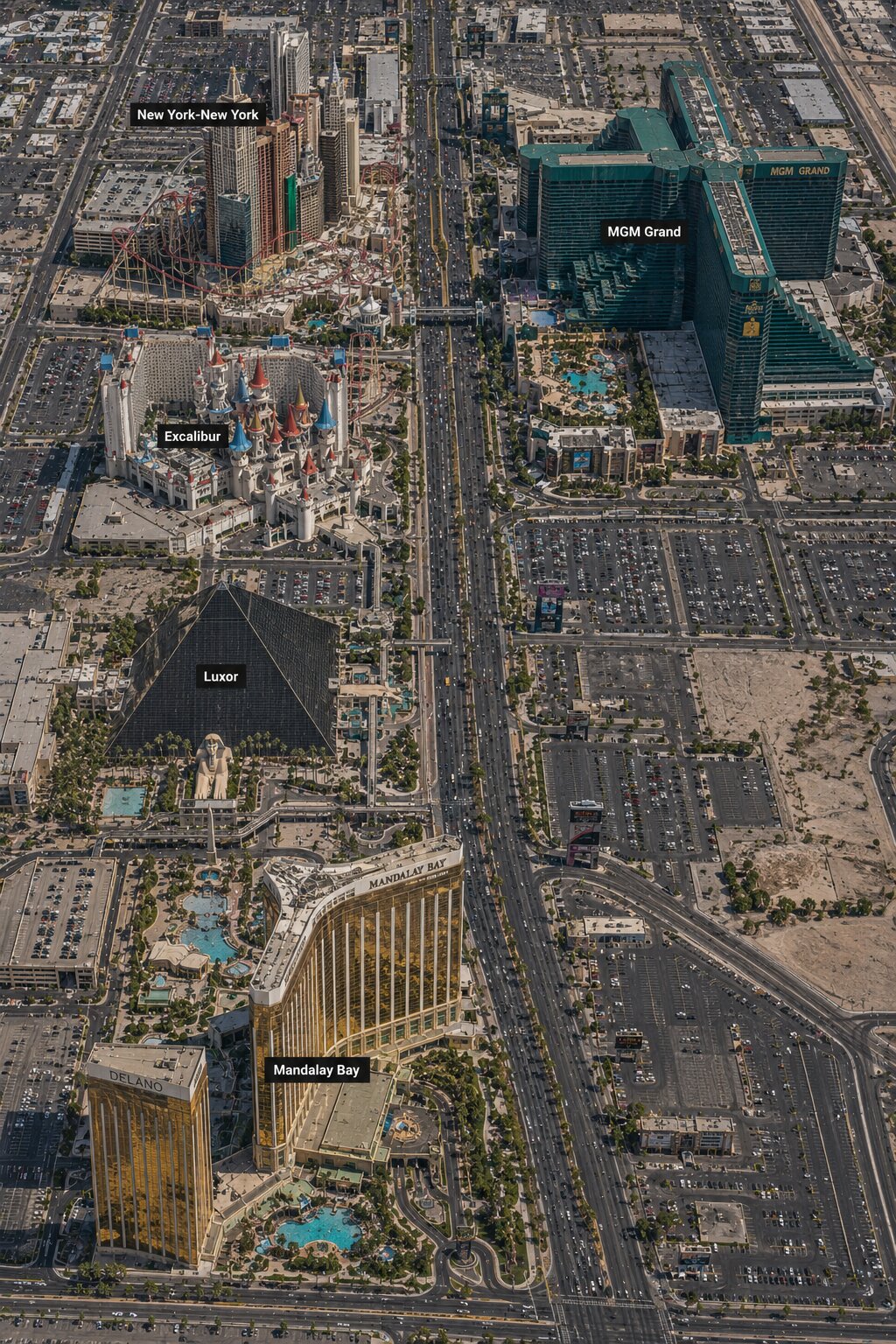 South: MGM Grand to Mandalay Bay