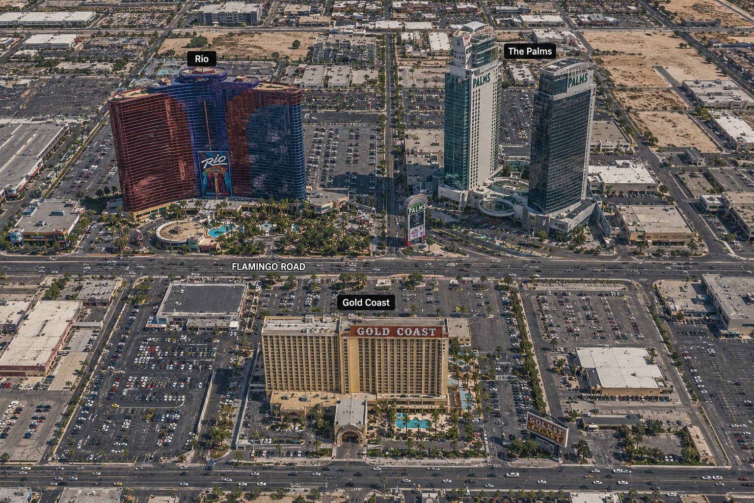 Off-Strip West: Rio & Palms